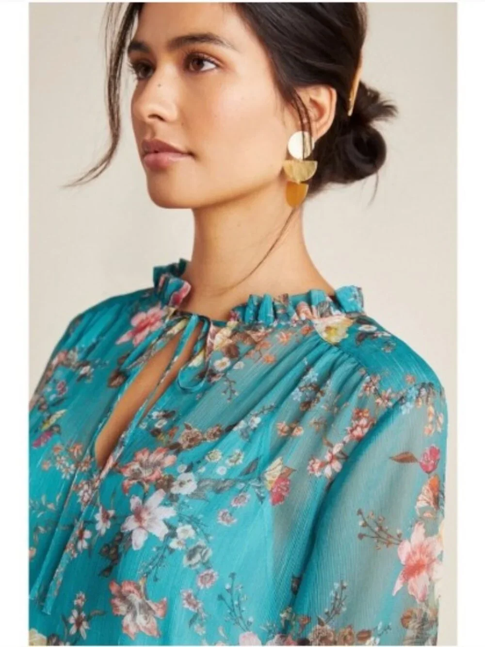 Maeve Emmy Tunic Dress in Blue Green from Anthropologie – Size Small - NWOT